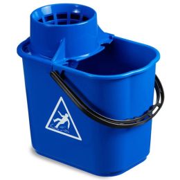 Pudelmop Eimer blau mit Sieb 16 L