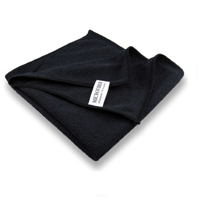PREMIUM Garn Mikrofasertuch schwarz 40x40cm