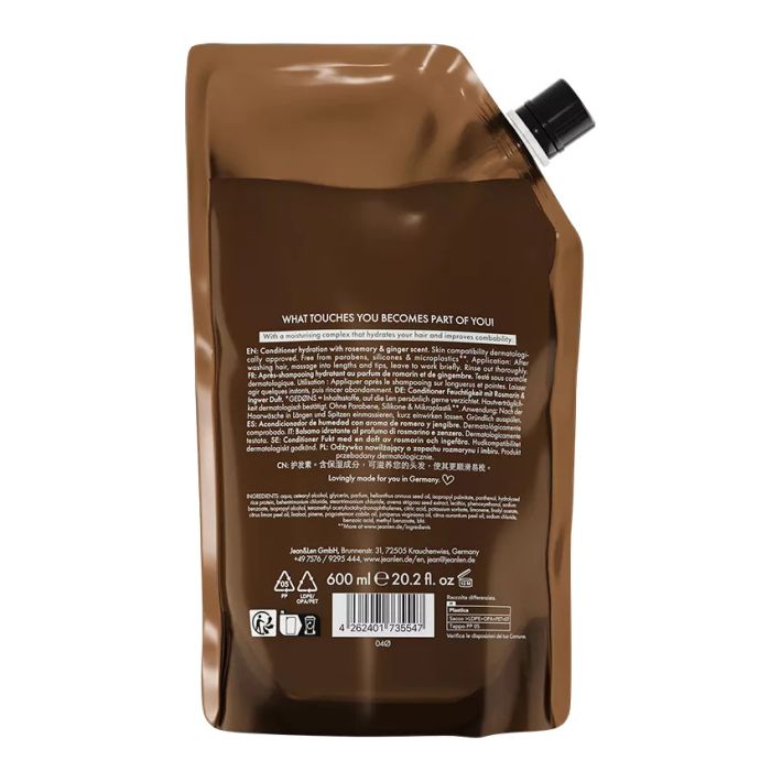 Jean & Len Conditioner Rosemary/Ginger Refill 600 ml