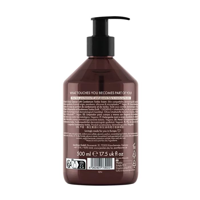 Jean & Len Hand & Body Cleanser Cardamom/Tonka 500 ml