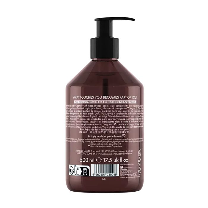 Jean & Len Hand & Body Cleanser Peony/Lychee 500 ml