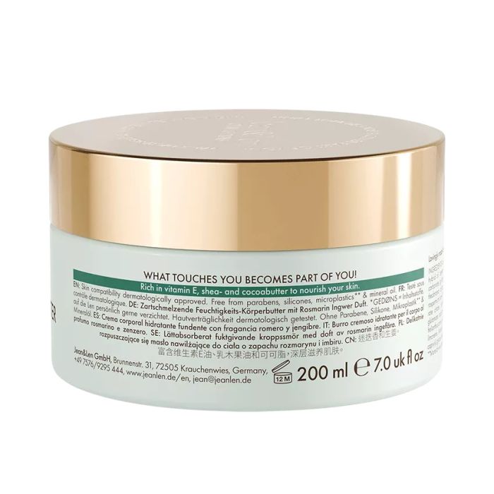 Jean & Len Body Treatment Rosemary/Ginger 200 ml