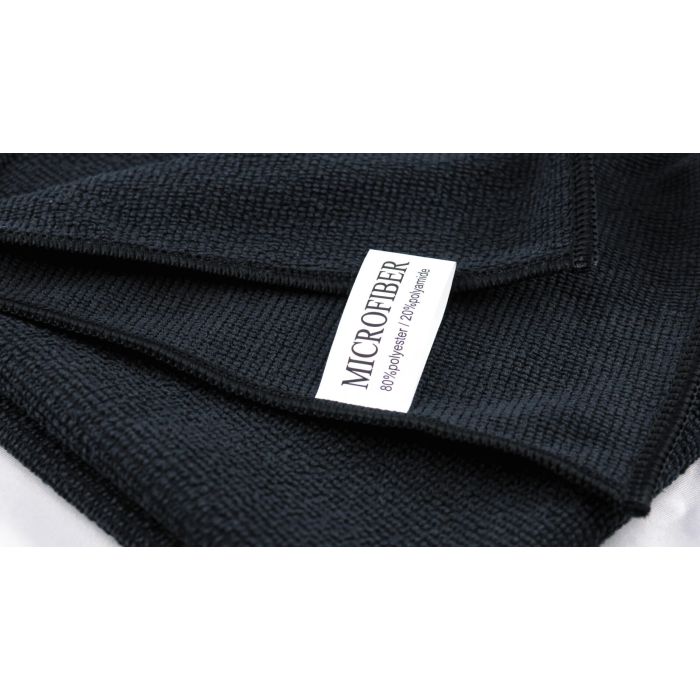PREMIUM Garn Mikrofasertuch schwarz 40x40cm