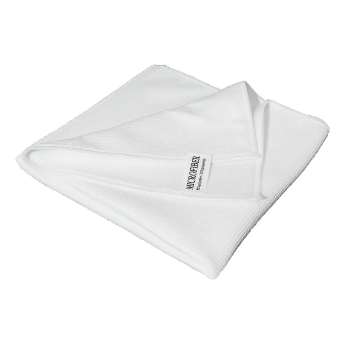 PREMIUM Garn Mikrofasertuch weiss 40x40cm