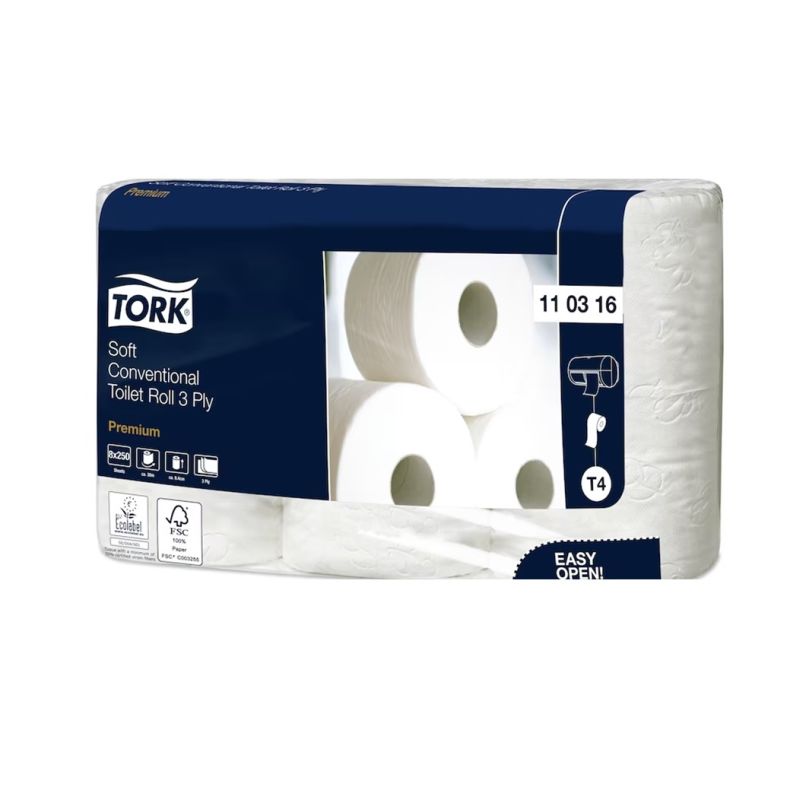 Toilettenpapier Tork Premium 11 03 16 - T4, 3-lg., 72 Rl.