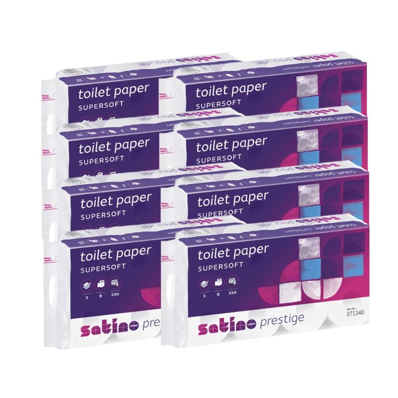 Toilettenpapier Satino Prestige, 3-lg., 64 Rl.