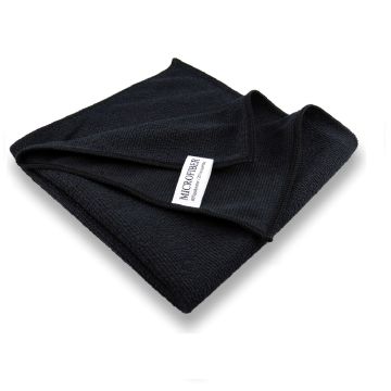 PREMIUM Garn Mikrofasertuch schwarz 40x40cm