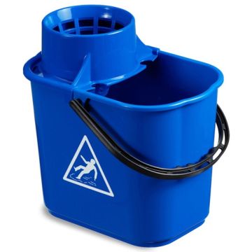 Pudelmop Eimer blau mit Sieb 16 L