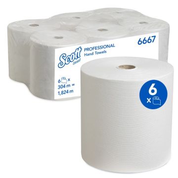 Handtuchrolle Scott Control, 6 Rl., 1-lg., 304m