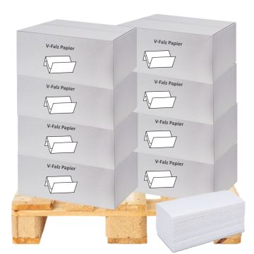 Papierhandtücher v-falz, Faltpapierhandtuch