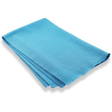 Fenster- und Glastuch Mikrofaser blau 40x40cm