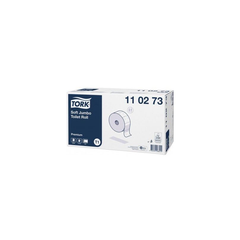 Toilettenpapier Tork, T1, Jumbo-Rollen, 2-lg., 360lfm