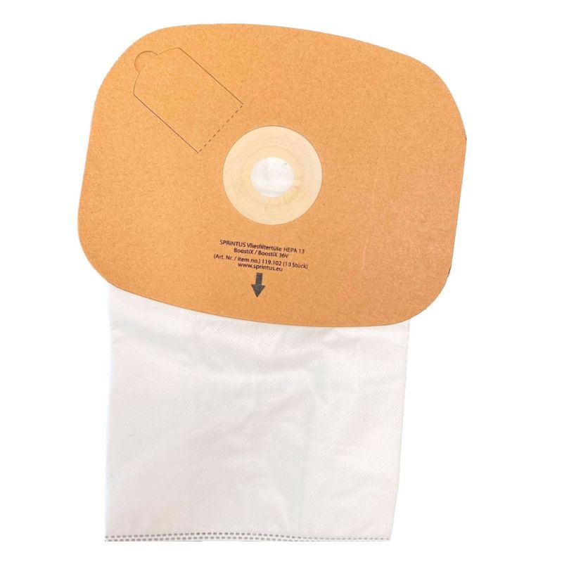 Sprintus HEPA 13 Vliesfilter-Beutel für Rückensauger (10 Stk.)