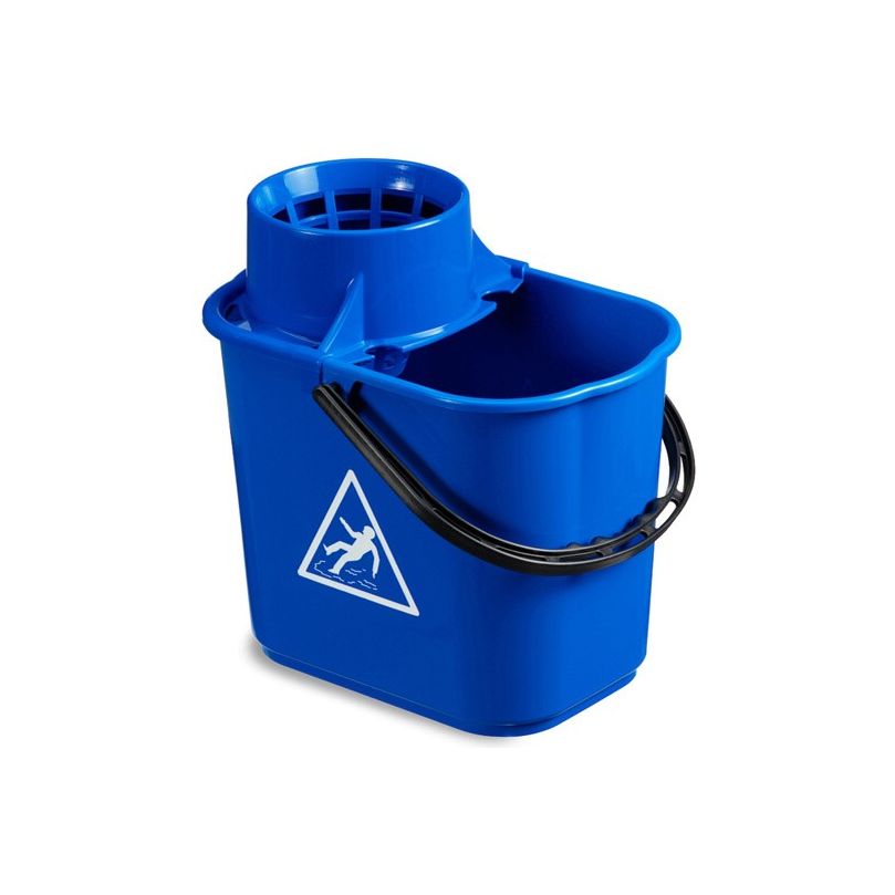 Pudelmop Eimer blau mit Sieb 16 L