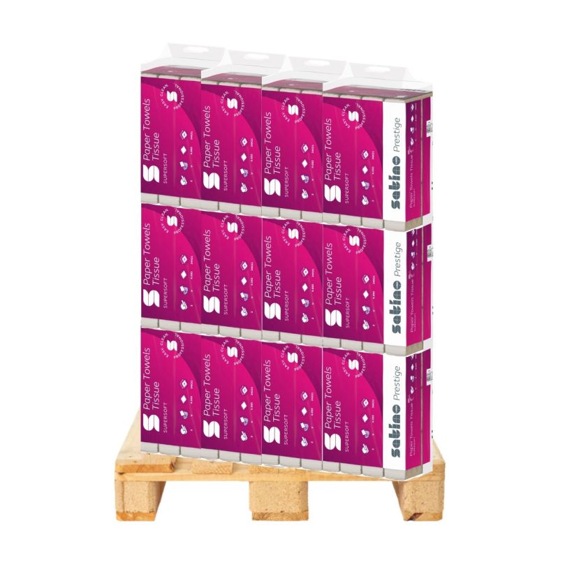 Papierhandtuch V-Falz Satino Prestige, 2-lg., 4032 Blatt - Palette