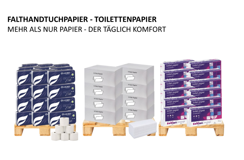 FALTHANDTUCHPAPIER - TOILETTENPAPIER